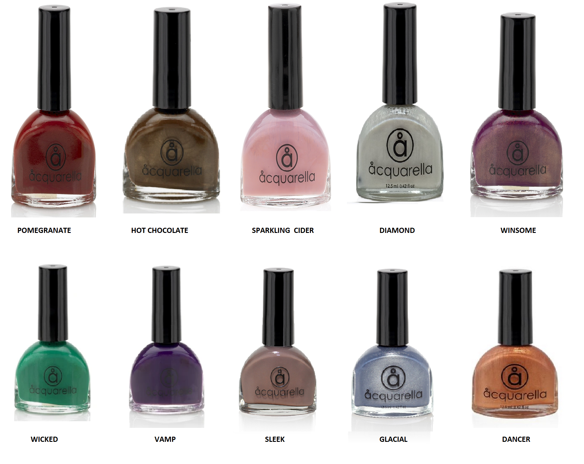 Green Beauty: Acquarella Water Based Nail Polishes - Review & Swatches | We  Were Raised By Wolves