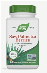 Nature's Way Saw Palmetto Berries, 100/180 veg Capsules --NEW