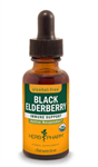 Black Elderberry Alcohol Free 1oz,  4oz by Herb Pharm--NEW