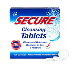 Secure  Anti-Plaque Cleaning Denture Tablets