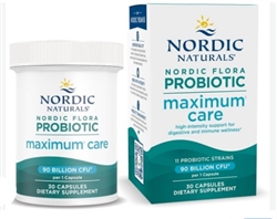 Nordic Flora Probiotic Maximum Care, Immune + Digestive, Vegan - 30 Count