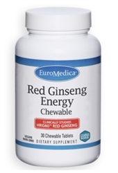 Red Ginseng Energy Chewable 30chew tabs by EuroMedica